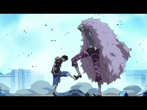 Luffy sauve law en  utilisant son fluide royal contre doflamingo [VF]