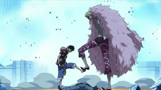 Luffy sauve law en  utilisant son fluide royal contre doflamingo [VF]