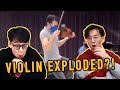 His Violin EXPLODED??
