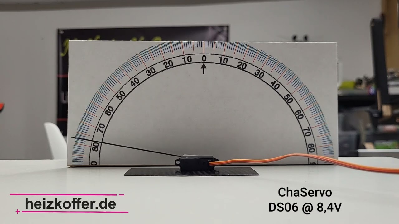 ChaServo - DS06 Test der Rückstellgenauigkeit und des Speeds