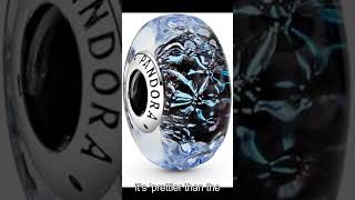 Transform Your Style with PANDORAs Mesmerizing Wavy Murano Glass Charm in Deep Blue Add a
