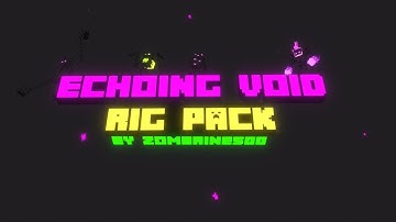 Minecraft Dungeons Echoing Void Blender Rig Pack Teaser