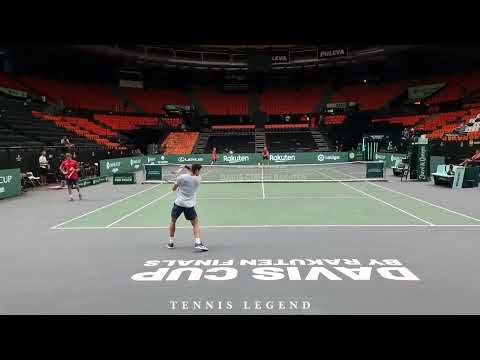 Carlos Alcaraz Ultimate Practice Video : Forehand, Backhand, Serve from every angle (Davis Cup 2022)