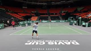 Carlos Alcaraz Ultimate Practice Video : Forehand, Backhand, Serve from every angle (Davis Cup 2022)