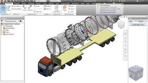 3D Modeling of Pressure Vessel Transportation Using 3D PV 2017