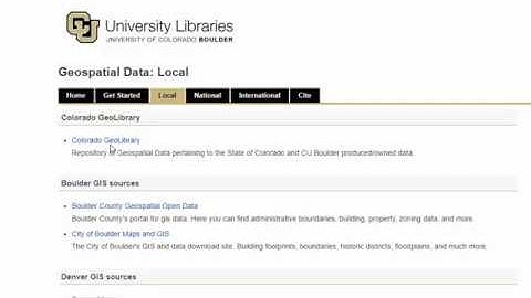 Finding Local GIS Data