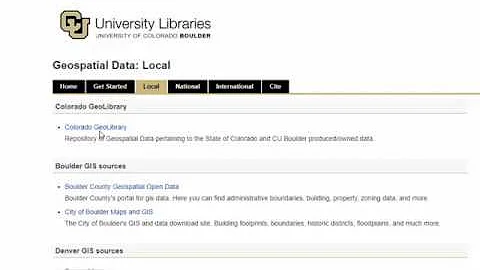 Finding Local GIS Data