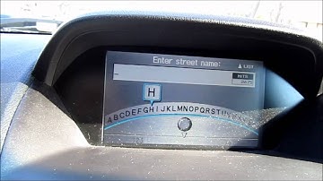 Acura Navigation System Demo on Acura MDX