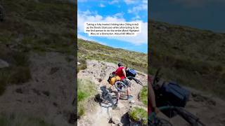 Pushing 30kg of folding bike & kit up a mountain in an attempt to be the first