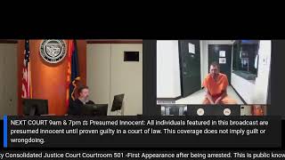 COURT LIVE 3 15 26 from Tucson Arizona Pima County Jail Initial Appearance After Arrest