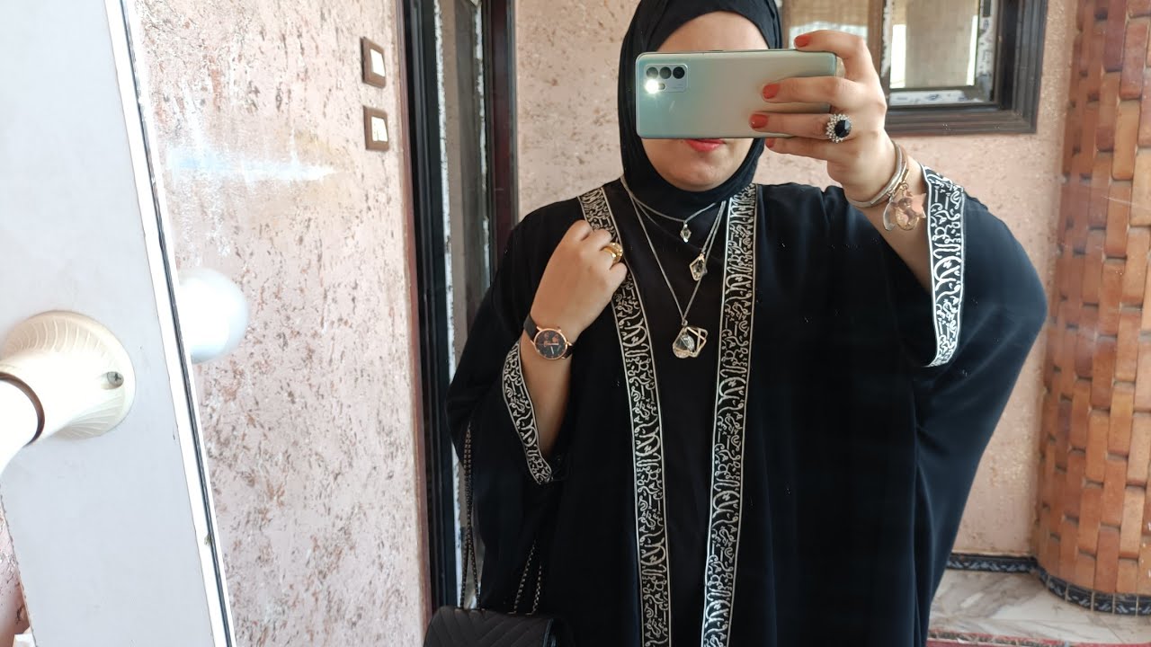 قص وخياطة عبايه خليجي شيك جدا 