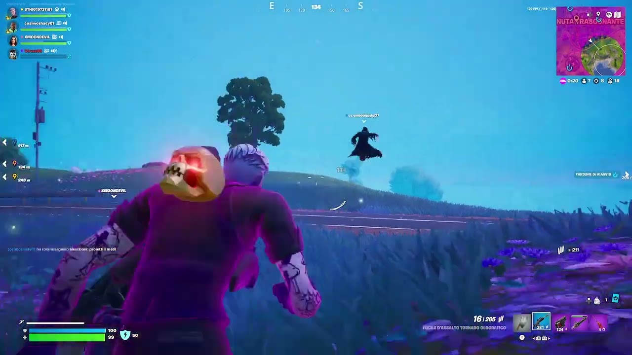 Fornite in quartetti..tante kill per un endgame in "mod on fire" 