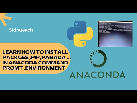 installation of library in anaconda, python , pip, command and ...