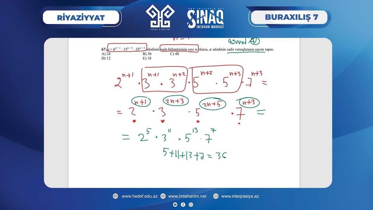 Hədəf. Buraxılış - 6. Sınaq. Riyaziyyat. 10-ci sinif. 19.02.2023