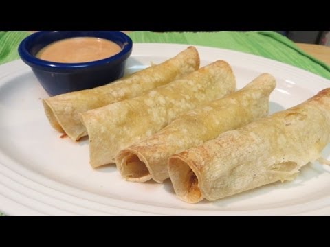 Taquitos - How To Make Chicken Taquitos - Baked NOT Fried Recipe!