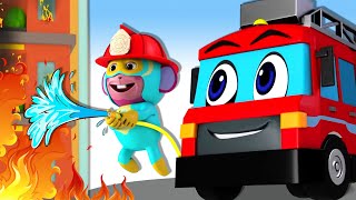 superhero and his red color truck more baby songs and nursery rhymes by allbabieschannel