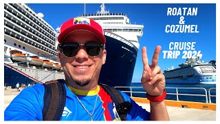 First cruise of 2024 on-board  the Carnival Cruise Paradise. Roatan and Cozumel ports.