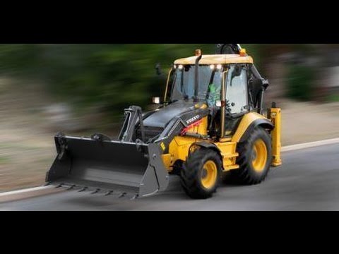 powerful-volvo-backhoe-destroying-everything