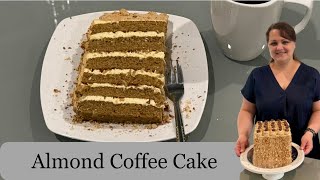картинка: Almond coffee cake (Миндально кофейный торт)