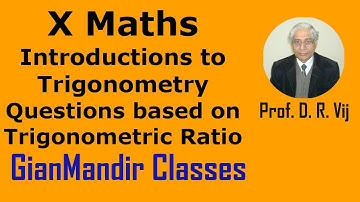 X Maths | Introduction to Trigonometry | Questions based on Trigonometric Ratio by Preeti Ma