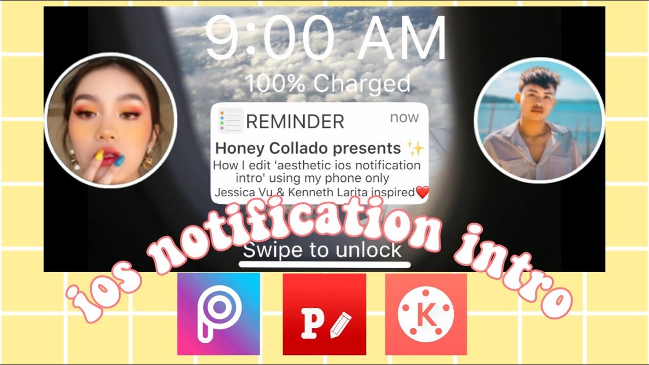 aesthetic ios notification intro using phone only YouTube