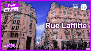 Rue Laffitte, Paris, France | Paris walk | Paris street tour | Paris street walk | Walk In Paris