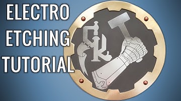 Electro etching tutorial & experiments - making a logo