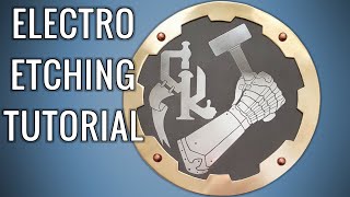 Electro etching tutorial &amp; experiments - making a logo
