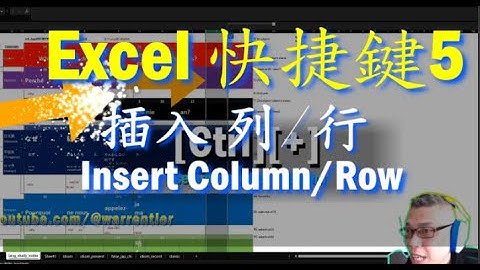 常用Excel快捷鍵 5 | 插入行和列 | Insert Row and Column | #hotkeys |#廣東話字幕  #englishcaption