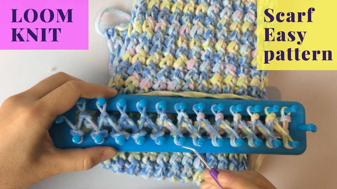 Loom Knit Scarf Easy Pattern