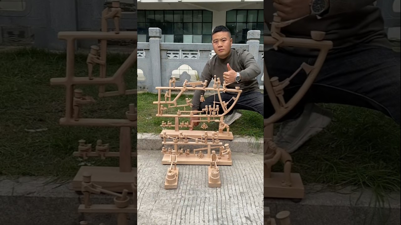 The Hidden Master of Traditional Wood Art 🛠️🪵#WoodArt #Handmade #Skill