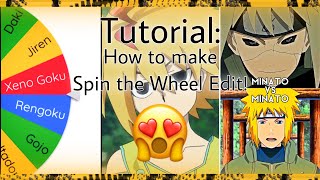 Tutorial: How to make “Spin the Wheel” Edit! (Under 5 Minutes!)😳😍💛✨
