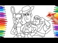 TOY STORY 4  DRAWING AND COLORING FOR KIDS