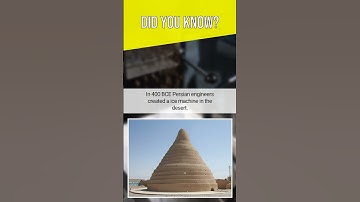 In 400 BCE Persian engineers created a ice machine in the desert. #shorts