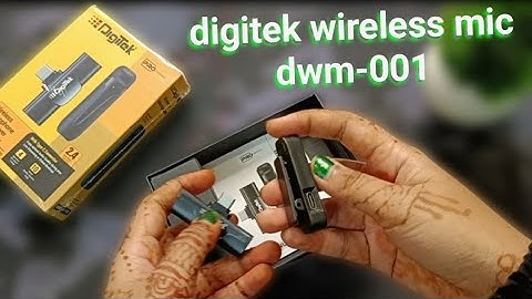 Digitek Mic Connect To The Phone | How to use digitek wireless mic dwm-001 Review