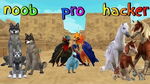 wildcraft noob Vs pro Vs hacker how to play wildcraft noob players, hacker players and pro players 😋