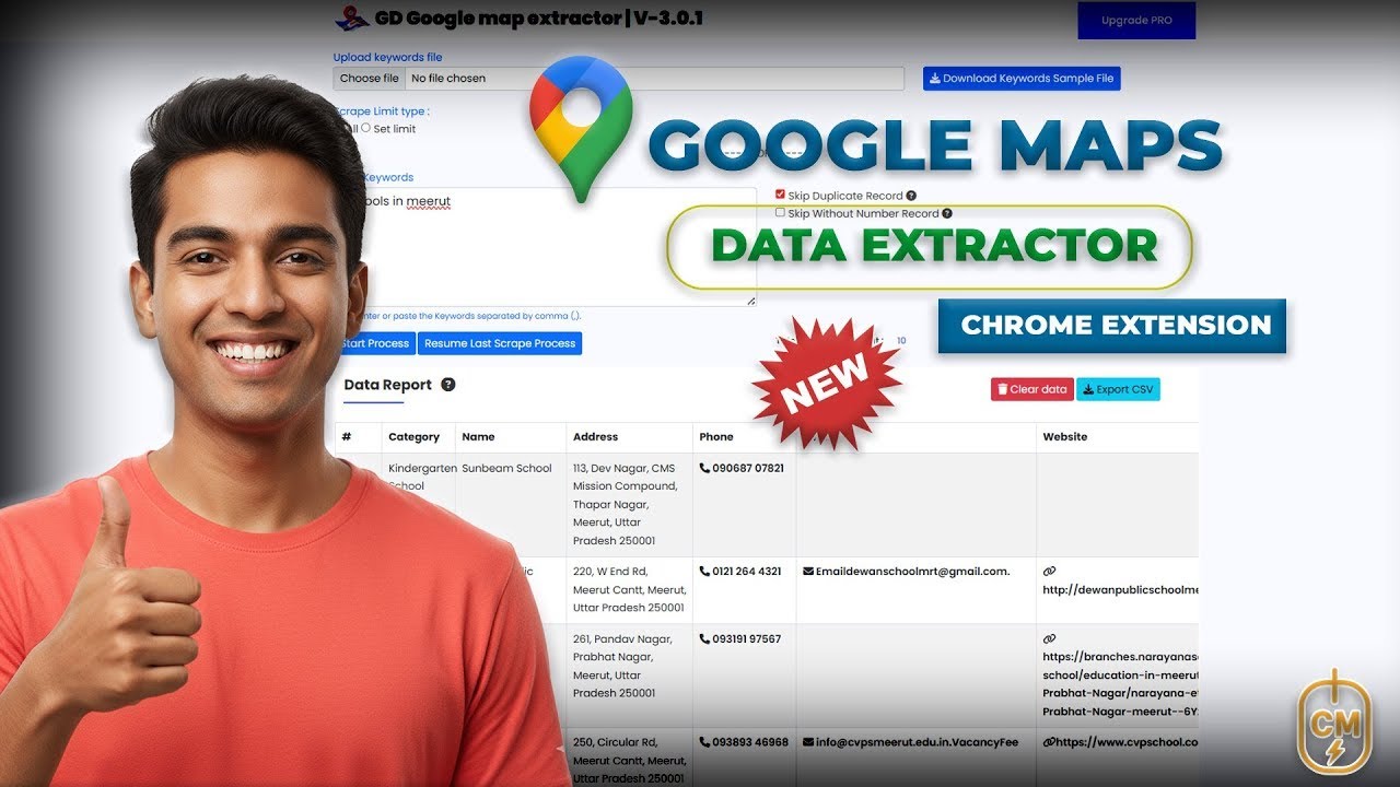 google map data extractor chrome extension | google maps data scraper ...