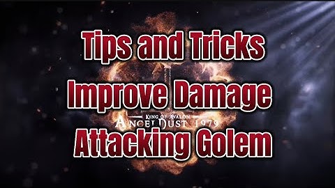 King of Avalon | Tips and Tricks to Improve Max Damage in Golem 💪