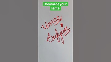✨ Cursive Name Art | Stylish Name Writing in Cursive | Calligraphy for Beginners #shorts #umar