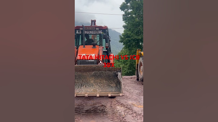 JCB 3DX vs TATA HITACHI SINRAI / huge size difference