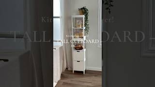 This tall cabinet fixed my tiny kitchen’s storage problem.#KitchenStorage #youtube #KitchenGoals
