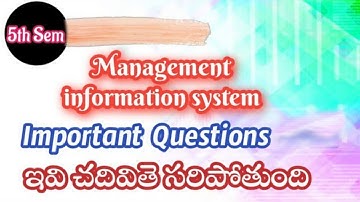 5th sem MIS important questions || Management Information system important Questions reg&supply