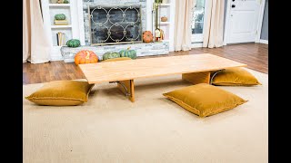 DIY Floor Table - Home and Family