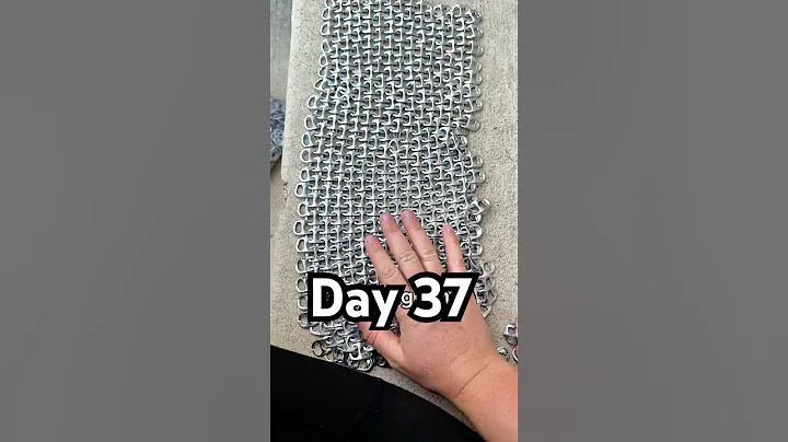 Day 37 of adding pop tabs until I have a full chain mail armor suit
