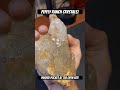 Cool quartz crystal formation from the pushed pocket at the open site! #crystals #rockhound #quartz