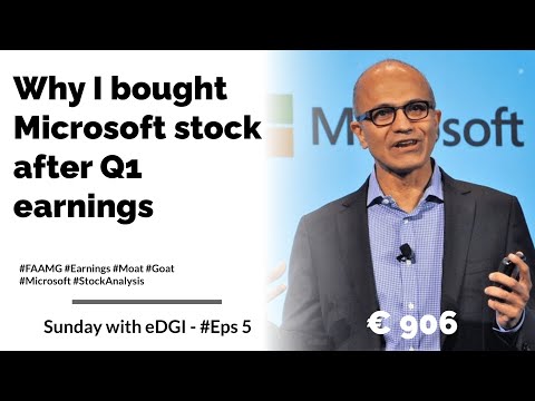 Why I bought Microsoft stock after their quarterly earnings & more | Sunday with eDGI ☕ | #Eps 5