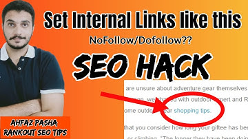 Set Internal Links of web page – Internal Links Dofollow Nofollow - SEO Hacks