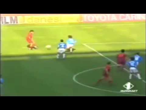 Serie A 1995-1996, day 31 Roma - Napoli 4-1 (3 Delvecchio, A.Cruz o.g., Pecchia)