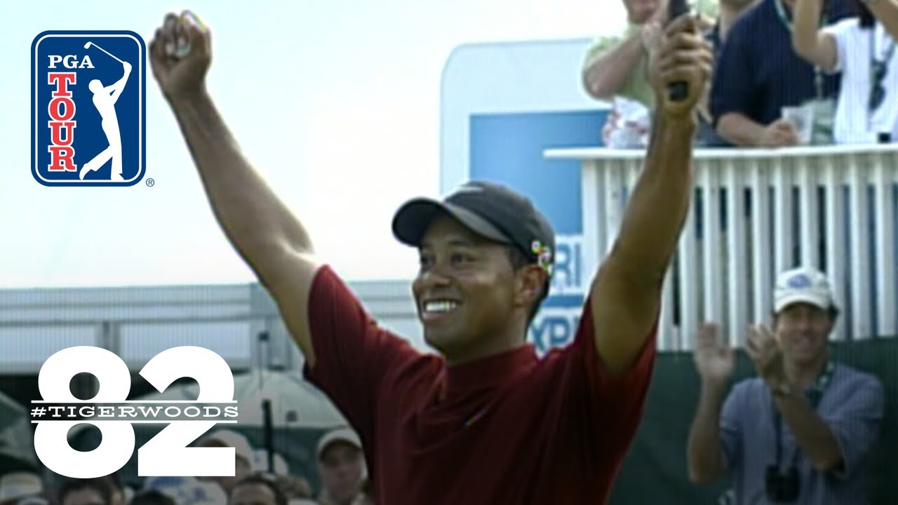 Tiger Woods wins 2003 WGCAmerican Express Championship Chasing 82