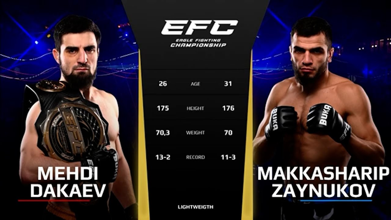 ЯРЧАЙШИЙ ГЛАВНЫЙ БОЙ | Eagle FC 43: Мехди Дакаев vs Маккашарип Зайнуков